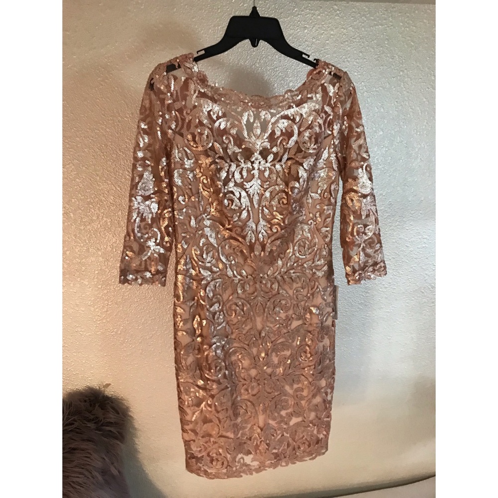 Tadashi Shoji Sequin Lace Formal Dress